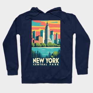 A Vintage Travel Art of New York - US Hoodie